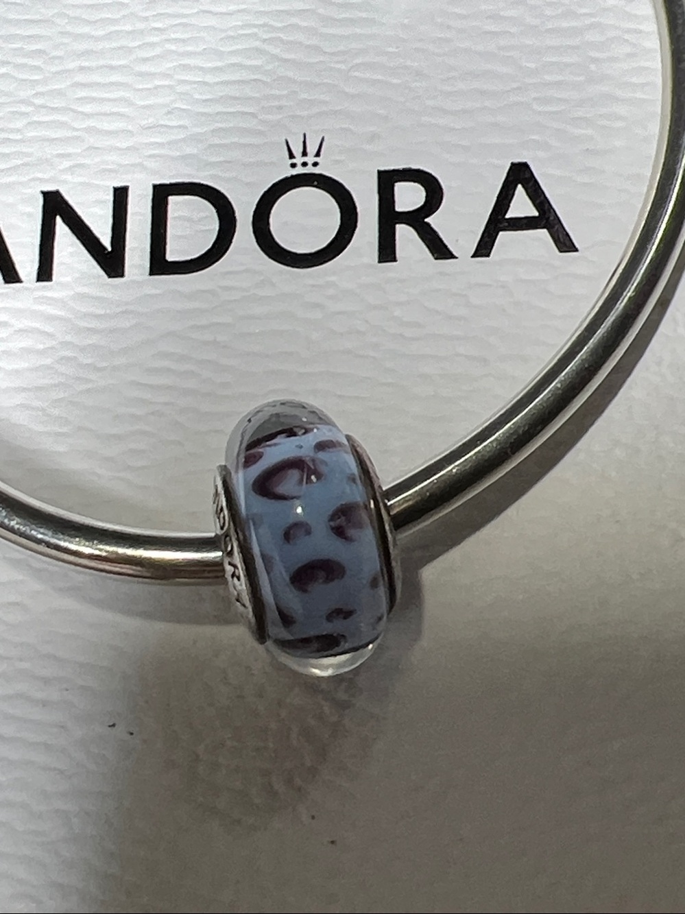 Pandora Blue Python Murano Charm - Picture 2 of 7